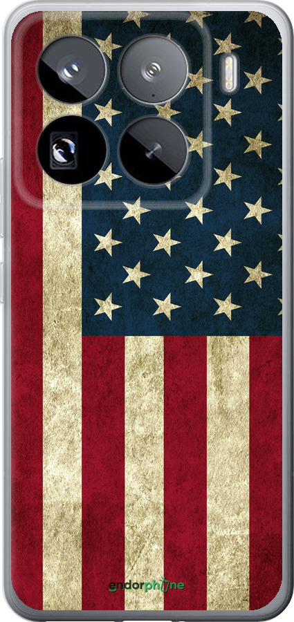 Силиконовый чехол Флаг США для Xiaomi 15 Pro - 395u-3879 изображение 