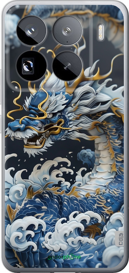 Силиконовый чехол Водяной дракон для Xiaomi 15 Pro - 6113u-3879 изображение 