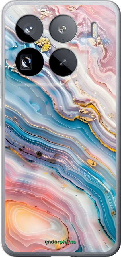 Силиконовый чехол Мрамор красивый для Xiaomi 15 Pro - 6376u-3879 изображение 