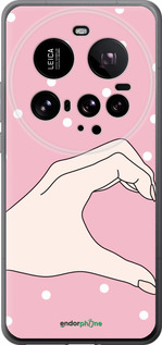 Силиконовый чехол Половинка сердца для Xiaomi 15 Ultra - 4340u-3967 изображение 