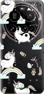 Силиконовый чехол Единорог и кофе для Xiaomi 15 Ultra - 4661u-3967 изображение 