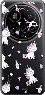 Силиконовый чехол Единорожка v2 для Xiaomi 15 Ultra - 4703u-3967 изображение 
