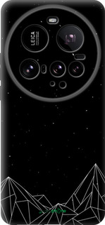 Силиконовый чехол Черно белые абстрактные горы для Xiaomi 15 Ultra - 6437u-3967 изображение 