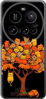 Силиконовый чехол Дерево и котики для Xiaomi 15 Ultra - 6516u-3967 изображение 