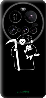 Силіконовий чехол Мінімалістичний арт: смерть та кішка для Xiaomi 15 Ultra - 6529u-3967 изображение 