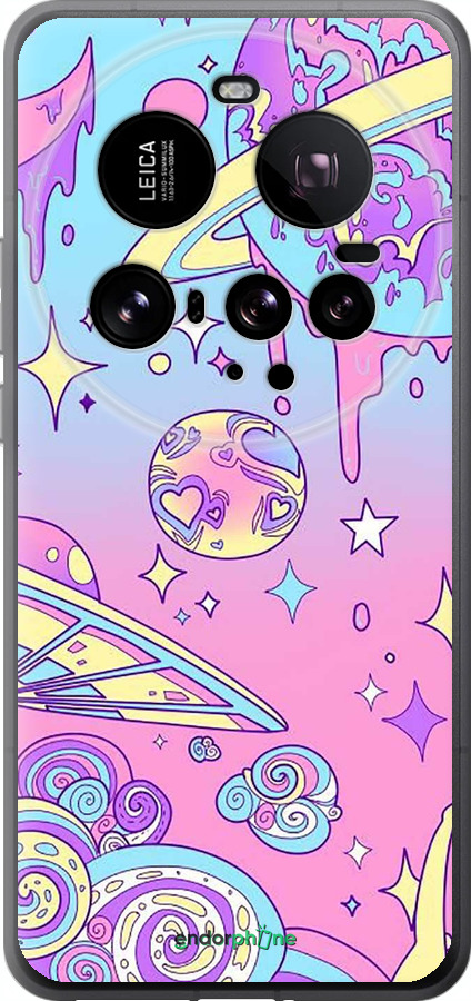 Силіконовий чехол Рожева галактика для Xiaomi 15 Ultra - 4146u-3967 изображение 