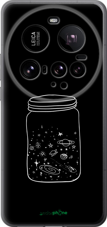 Силиконовый чехол Космос в банке для Xiaomi 15 Ultra - 4297u-3967 изображение 