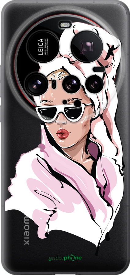 Силиконовый чехол Девушка в очках 2 для Xiaomi 15 Ultra - 4714u-3967 изображение 