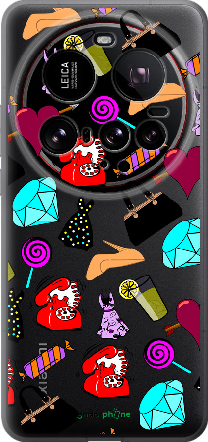 Силиконовый чехол stickers для Xiaomi 15 Ultra - 4757u-3967 изображение 