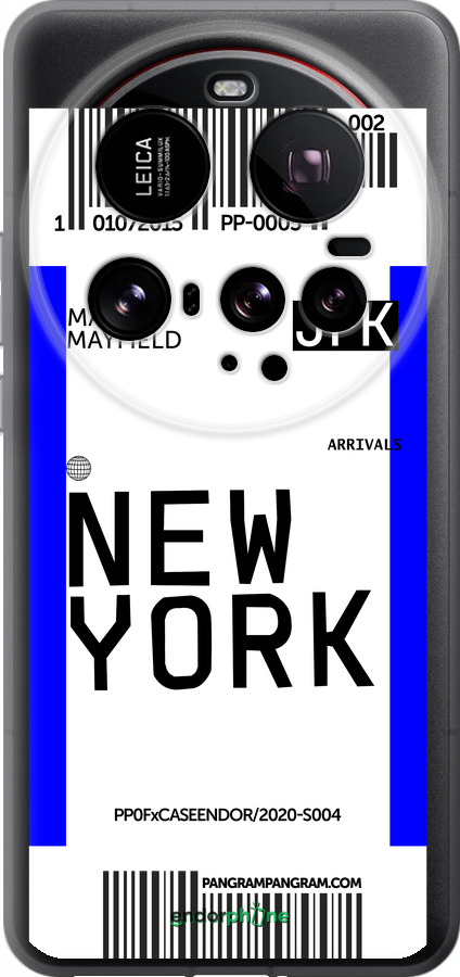 Силиконовый чехол New York для Xiaomi 15 Ultra - 4861u-3967 изображение 