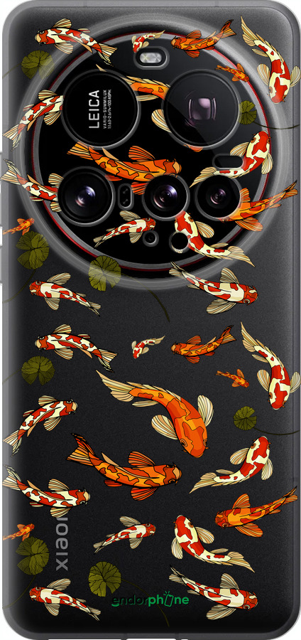 Силиконовый чехол Рыбы Кои для Xiaomi 15 Ultra - 5535u-3967 изображение 