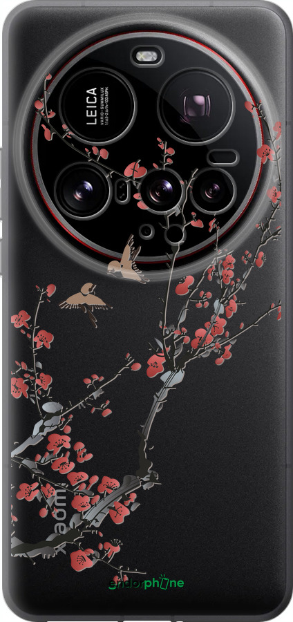Силіконовий чехол Сакура v2 для Xiaomi 15 Ultra - 5538u-3967 изображение 