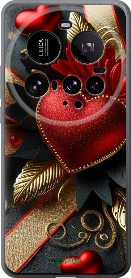 Силиконовый чехол Сердечки v2 для Xiaomi 15 Ultra - 5832u-3967 изображение 