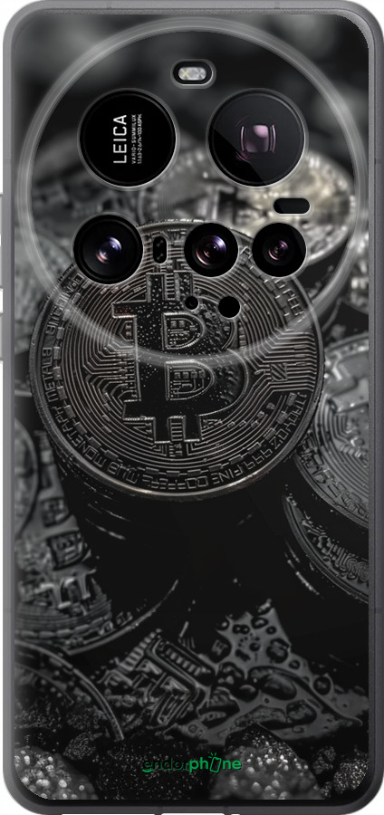 Силіконовий чехол Black Bitcoin для Xiaomi 15 Ultra - 6090u-3967 изображение 