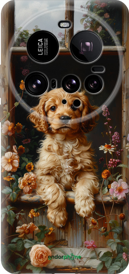 Силиконовый чехол Щенок cocker spaniel для Xiaomi 15 Ultra - 6136u-3967 изображение 