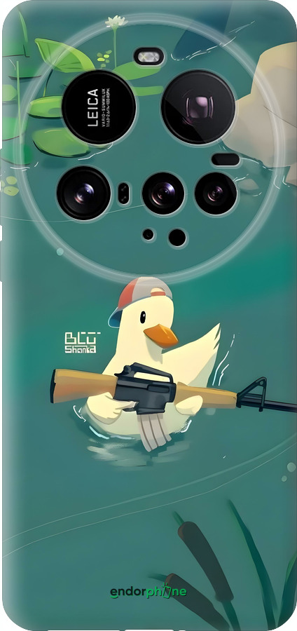 Силіконовий чехол Каченя з автоматом для Xiaomi 15 Ultra - 6356u-3967 изображение 