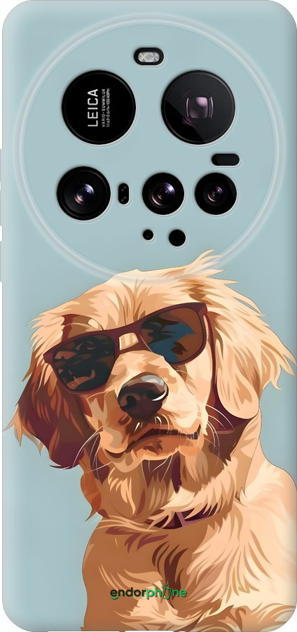 Силиконовый чехол Пес в очках для Xiaomi 15 Ultra - 6381u-3967 изображение 