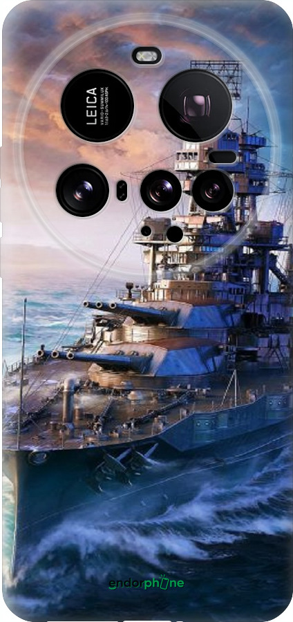 Силиконовый чехол Военный корабль, world of tanks, wargaming для Xiaomi 15 Ultra - 6461u-3967 изображение 
