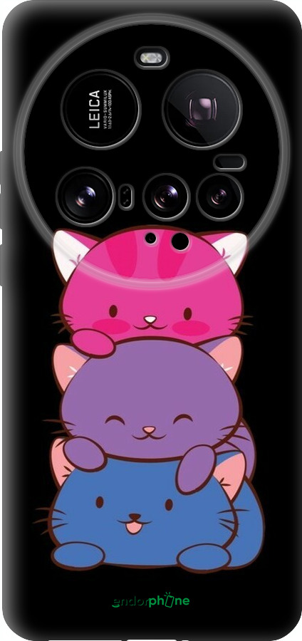 Силіконовий чехол Милі котятка для Xiaomi 15 Ultra - 6518u-3967 изображение 