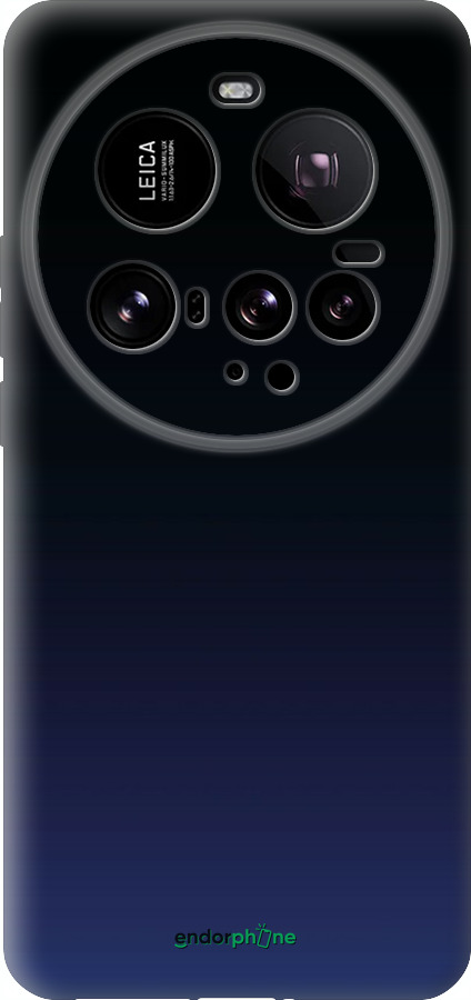 Силиконовый чехол Градиент в тёмно - синем стиле для Xiaomi 15 Ultra - 6542u-3967 изображение 