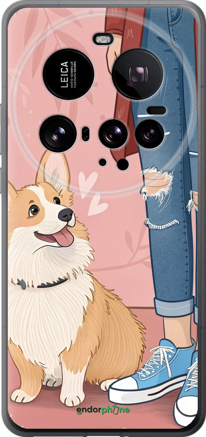 Силиконовый чехол Корги 3 для Xiaomi 15 Ultra - 6707u-3967 изображение 
