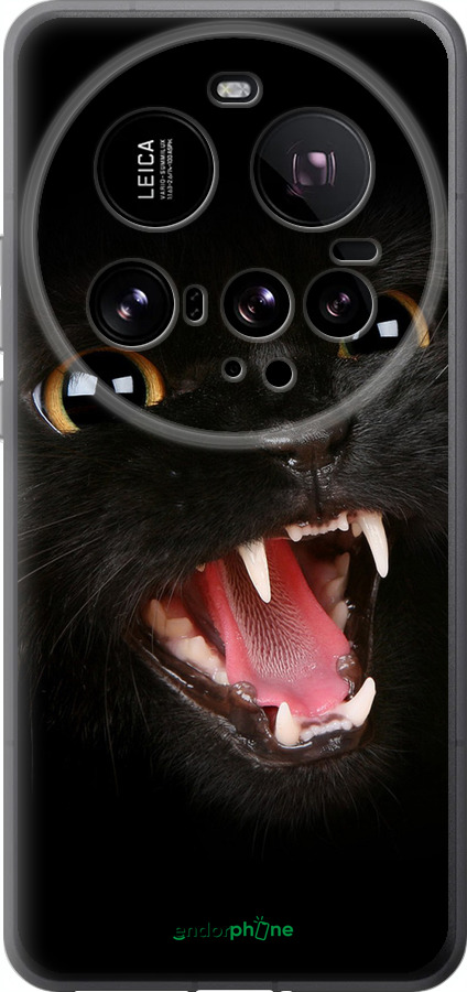 Силиконовый чехол Чёрная кошка для Xiaomi 15 Ultra - 932u-3967 изображение 
