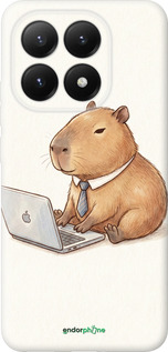 Силиконовый чехол Funny Capybara CEO Working для Xiaomi 15T 5G - 6777u-4100 изображение 