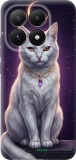 Силиконовый чехол Mystic White Cat Gothic Dark Purple Gold для Xiaomi 15T 5G - 6805u-4100 изображение 