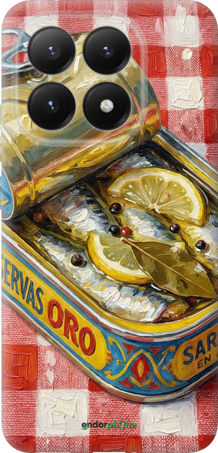 Силиконовый чехол Vintage Sardine Tin Phone для Xiaomi 15T 5G - 6772u-4100 изображение 