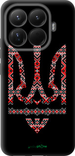 Силіконовий чехол Герб - вишиванка на чорному фоні для Xiaomi 15T Pro 5G - 1196u-4097 изображение 