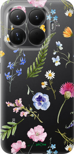 Силіконовий чехол Квітковий фон v2 для Xiaomi 15T Pro 5G - 5472u-4097 изображение 