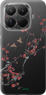 Силиконовый чехол Сакура v2 для Xiaomi 15T Pro 5G - 5538u-4097 изображение 