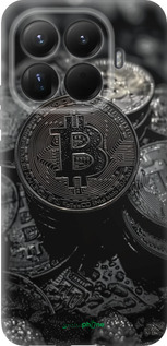 Силиконовый чехол Black Bitcoin для Xiaomi 15T Pro 5G - 6090u-4097 изображение 