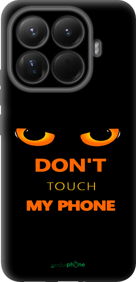 Силиконовый чехол Don't touch the phone для Xiaomi 15T Pro 5G - 4261u-4097 изображение 