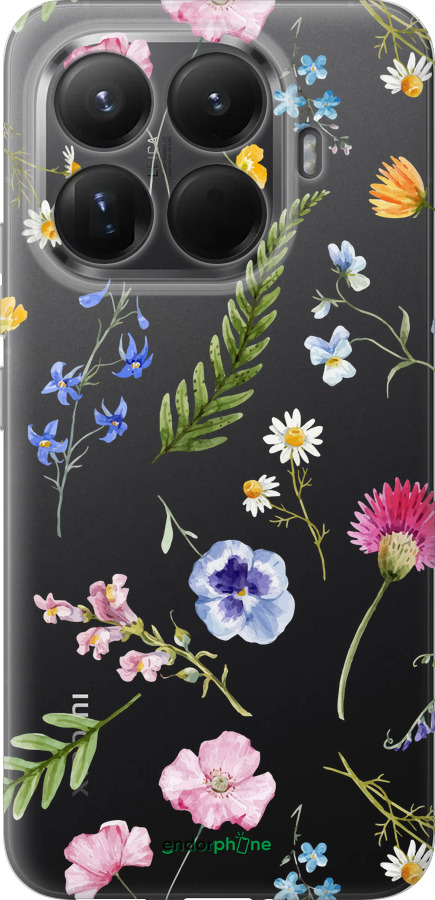 Силіконовий чехол Квітковий фон v2 для Xiaomi 15T Pro 5G - 5472u-4097 изображение 