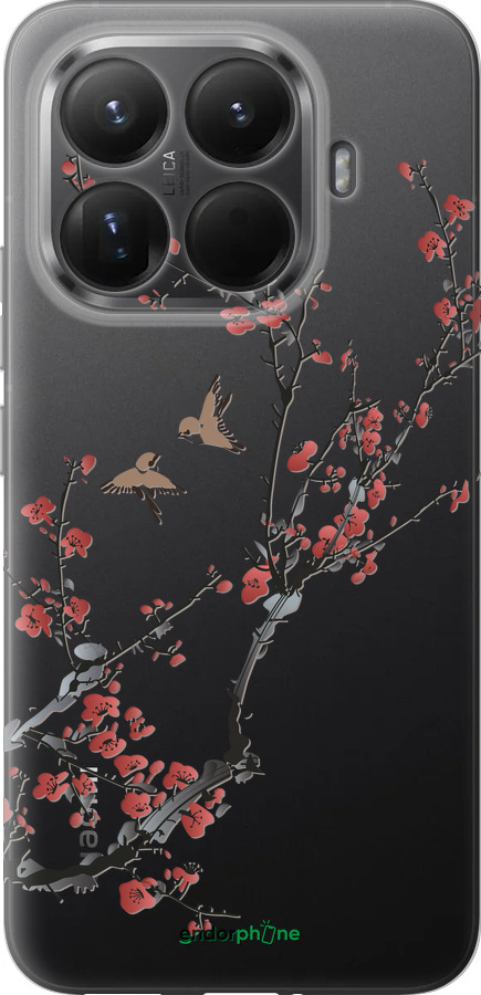 Силиконовый чехол Сакура v2 для Xiaomi 15T Pro 5G - 5538u-4097 изображение 