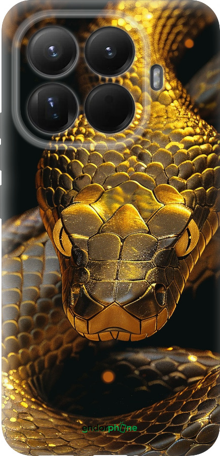 Силиконовый чехол Golden snake для Xiaomi 15T Pro 5G - 6072u-4097 изображение 