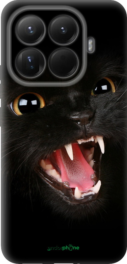 Силиконовый чехол Чёрная кошка для Xiaomi 15T Pro 5G - 932u-4097 изображение 