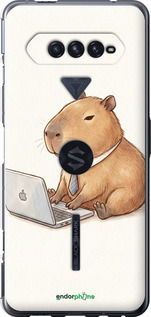 Силиконовый чехол Funny Capybara CEO Working для Xiaomi Black Shark 4 - 6777u-2531 изображение 