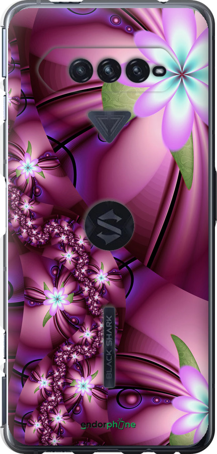 

Силіконовий чохол "Квіткова мозаїка" для Xiaomi Black Shark 4, Рожевий