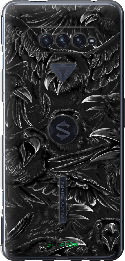 Силіконовий чехол Вороня лють для Xiaomi Black Shark 4 - 6474u-2531 изображение 