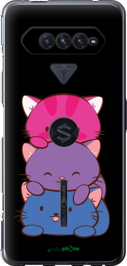 Силіконовий чехол Милі котятка для Xiaomi Black Shark 4 - 6518u-2531 изображение 