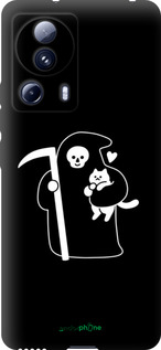 TPU чехол Минималистичный арт: смерть и кошка для Xiaomi Civi 2 - 6529b-2917 изображение 