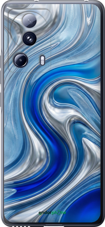 Силіконовий чехол Liquid Chrome для Xiaomi 13 Lite - 6781u-3017 изображение 