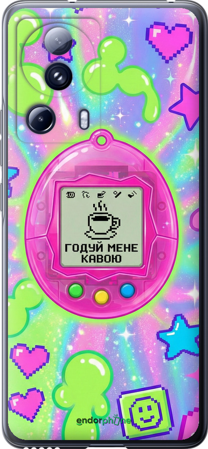Силиконовый чехол Y2K Aesthetic Retro Pet: Годуй мене кавою для Xiaomi Civi 2 - 6784u-2917 изображение 