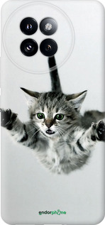 Силиконовый чехол Летящий котёнок для Xiaomi Civi 4 Pro - 2322u-3682 изображение 