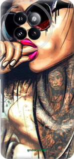 Силиконовый чехол Девушка в тату для Xiaomi Civi 4 Pro - 4001u-3682 изображение 