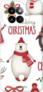 Силиконовый чехол Merry Christmas для Xiaomi Civi 4 Pro - 4106u-3682 изображение 