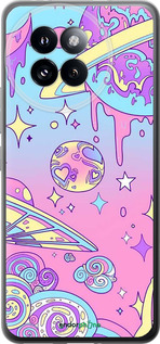 Силиконовый чехол Розовая галактика для Xiaomi Civi 4 Pro - 4146u-3682 изображение 