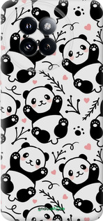 Силиконовый чехол Панды для Xiaomi Civi 4 Pro - 4318u-3682 изображение 